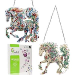 DIY Diamond Painting kit 2pcs Horses NEW